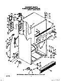 CABINET Diagram and Parts List for ET18DKXXN00  Whirlpool Refrigerator
