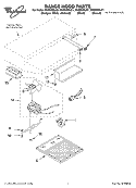 SECTION Diagram and Parts List for RH2330XJT1  Whirlpool Range Hood