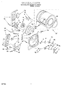 BULKHEAD Diagram and Parts List for RGL4636BL3  Roper Dryer