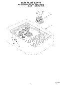 BASE PLATE, OPTIONAL Diagram and Parts List for MT4110SKB0  Whirlpool Microwave