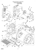 BULKHEAD Diagram and Parts List for 7MLGQ8000JQ1  Whirlpool Dryer
