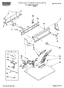 SECTION Diagram and Parts List for REX4625EW1  Roper Dryer