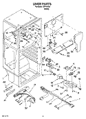 LINER PARTS Diagram and Parts List for IST163300  Inglis Refrigerator