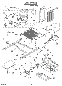 UNIT PARTS Diagram and Parts List for ID2GFGXRS00  Whirlpool Refrigerator
