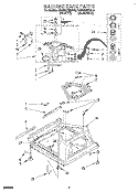 MACHINE BASE Diagram and Parts List for KAWE870BWH0  KitchenAid Washer