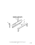 BACKGUARD Diagram and Parts List for FGP215VL4  Whirlpool Range