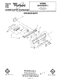 CONSOLE Diagram and Parts List for DU5040XP1  Whirlpool Dishwasher