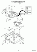 MACHINE BASE PARTS Diagram and Parts List for CAWS16445VQ0  Crosley Washer