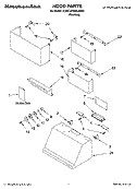 HOOD PARTS Diagram and Parts List for KWCU360JSS1  KitchenAid Range Hood