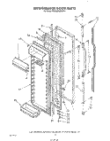REFRIGERATOR DOOR Diagram and Parts List for KSRS25QWWH11  KitchenAid Refrigerator