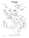 CHASSIS PARTS Diagram and Parts List for YWFI910H0AS0  Whirlpool Range