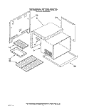 INTERNAL OVEN Diagram and Parts List for FES370VX1  Whirlpool Range