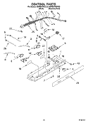 CONTROL PARTS Diagram and Parts List for KSRB25FKSS03  KitchenAid Refrigerator