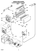 ICEMAKER PARTS Diagram and Parts List for ET1FHMXMT02  Whirlpool Refrigerator