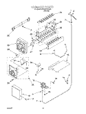 ICE MAKER, OPTIONAL Diagram and Parts List for 4KSRS27QFA03  Whirlpool Refrigerator