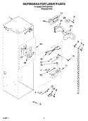 REFRIGERATOR LINER PARTS Diagram and Parts List for KSSC48FMS00  KitchenAid Refrigerator
