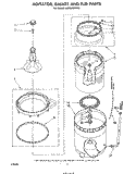 AGITATOR, BASKET AND TUB Diagram and Parts List for LA5530XPW0  Whirlpool Washer