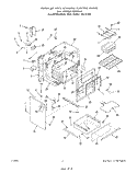BODY Diagram and Parts List for 2265W0A  Roper Range