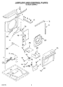 AIRFLOW AND CONTROL PARTS Diagram and Parts List for CA24WCL1  Crosley Air Conditioner