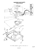 MACHINE BASE Diagram and Parts List for LA5510XTF0  Whirlpool Washer