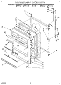 REFRIGERATOR DOOR, LIT/OPTIONAL Diagram and Parts List for ET18NKXAN02  Whirlpool Refrigerator