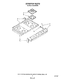 COOKTOP Diagram and Parts List for SE950PERW4  Whirlpool Range