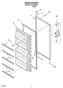 Part Location Diagram of 8210365 Whirlpool PANEL-EXT