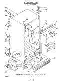 CABINET Diagram and Parts List for ET17HKXPWR0  Whirlpool Refrigerator