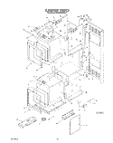 CABINET Diagram and Parts List for KEBI270SBL1  KitchenAid Wall Oven