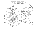 INTERNAL OVEN Diagram and Parts List for KEBS107DAL2  KitchenAid Wall Oven