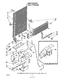 UNIT Diagram and Parts List for ET16TKXMWR0  Whirlpool Refrigerator