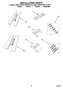 INSTALLATION PARTS Diagram and Parts List for KBMS1454RSS0  KitchenAid Microwave