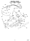 CONTROL Diagram and Parts List for KSRD22FKBT02  KitchenAid Refrigerator