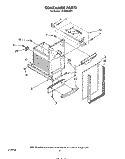 CONTAINER Diagram and Parts List for TF4500XRP3  Whirlpool Trash Compactor
