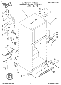 CABINET Diagram and Parts List for 3ET21DKXDW03  Whirlpool Refrigerator