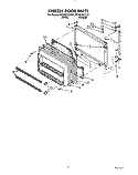 FREEZER DOOR Diagram and Parts List for RT20CKXZW01  Roper Refrigerator