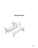 BACKGUARD Diagram and Parts List for FGP210VL5  Whirlpool Range