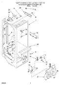 REFRIGERATOR LINER Diagram and Parts List for KSRS25FDAL02  KitchenAid Refrigerator