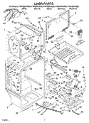 LINER PARTS Diagram and Parts List for KTRA22ELBT02  KitchenAid Refrigerator
