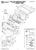 TOP AND CONSOLE PARTS Diagram and Parts List for YMED9800TB0  Maytag Dryer