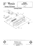 CONSOLE Diagram and Parts List for DP8500XTN1  Whirlpool Dishwasher