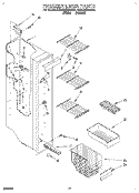 FREEZER LINER Diagram and Parts List for KSRC22KBAL01  KitchenAid Refrigerator