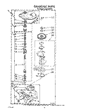 GEARCASE Diagram and Parts List for LA5430XTN1  Whirlpool Washer