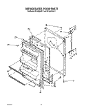 REFRIGERATOR DOOR, LIT/OPTIONAL Diagram and Parts List for RT16DKYVW11  Roper Refrigerator