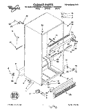 CABINET Diagram and Parts List for ET25DMXDN01  Whirlpool Refrigerator