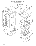 REFRIGERATOR LINER Diagram and Parts List for ED20PKXWG00  Whirlpool Refrigerator