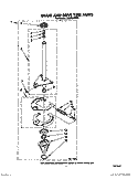 BRAKE AND DRIVE TUBE Diagram and Parts List for LA8200XWW1  Whirlpool Washer