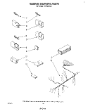 WIRING HARNESS Diagram and Parts List for DU5500XL1  Whirlpool Dishwasher