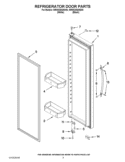 REFRIGERATOR DOOR PARTS Diagram and Parts List for WRS526SIAH00  Whirlpool Refrigerator
