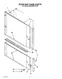 DOOR AND PANEL Diagram and Parts List for KUDA230YAL0  KitchenAid Dishwasher